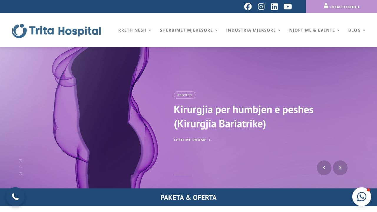 Website publik i Trita Hospital